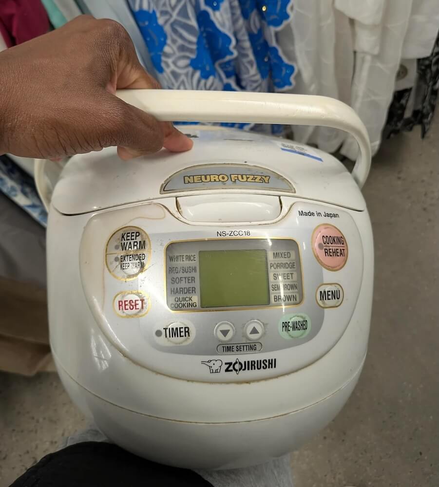 One shopper was lucky enough to find a Zojirushi rice cooker at a thrift store, potentially saving hundreds of dollars.