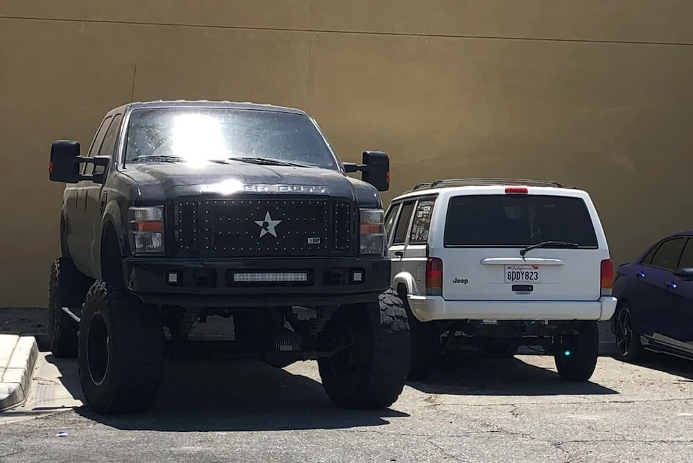 One frustrated driver shared their displeasure about oversized lifted trucks on the road.