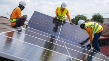 An induction stove is more efficient than electric or gas stoves because all the energy goes into cooking the food, and only the pot and food get hot.