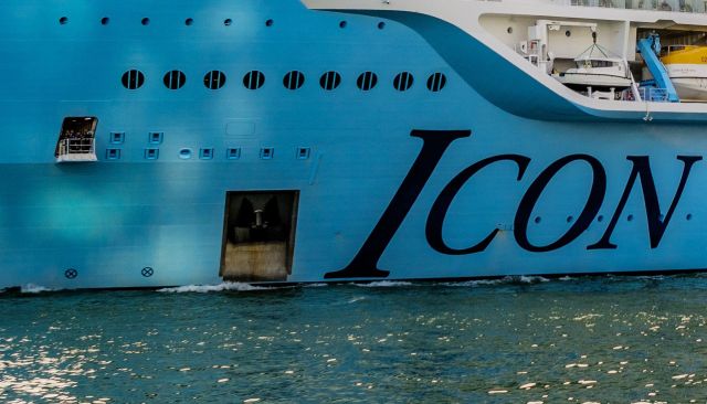 A Redditor shared a photo of a cruise ship named Icon of the Seas, prompting a discussion about excessive consumption.