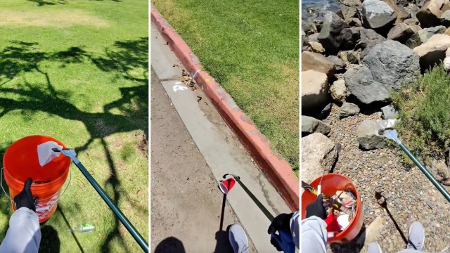One TikTok user in San Diego showed that making a difference in your local community happens "one bucket at a time."