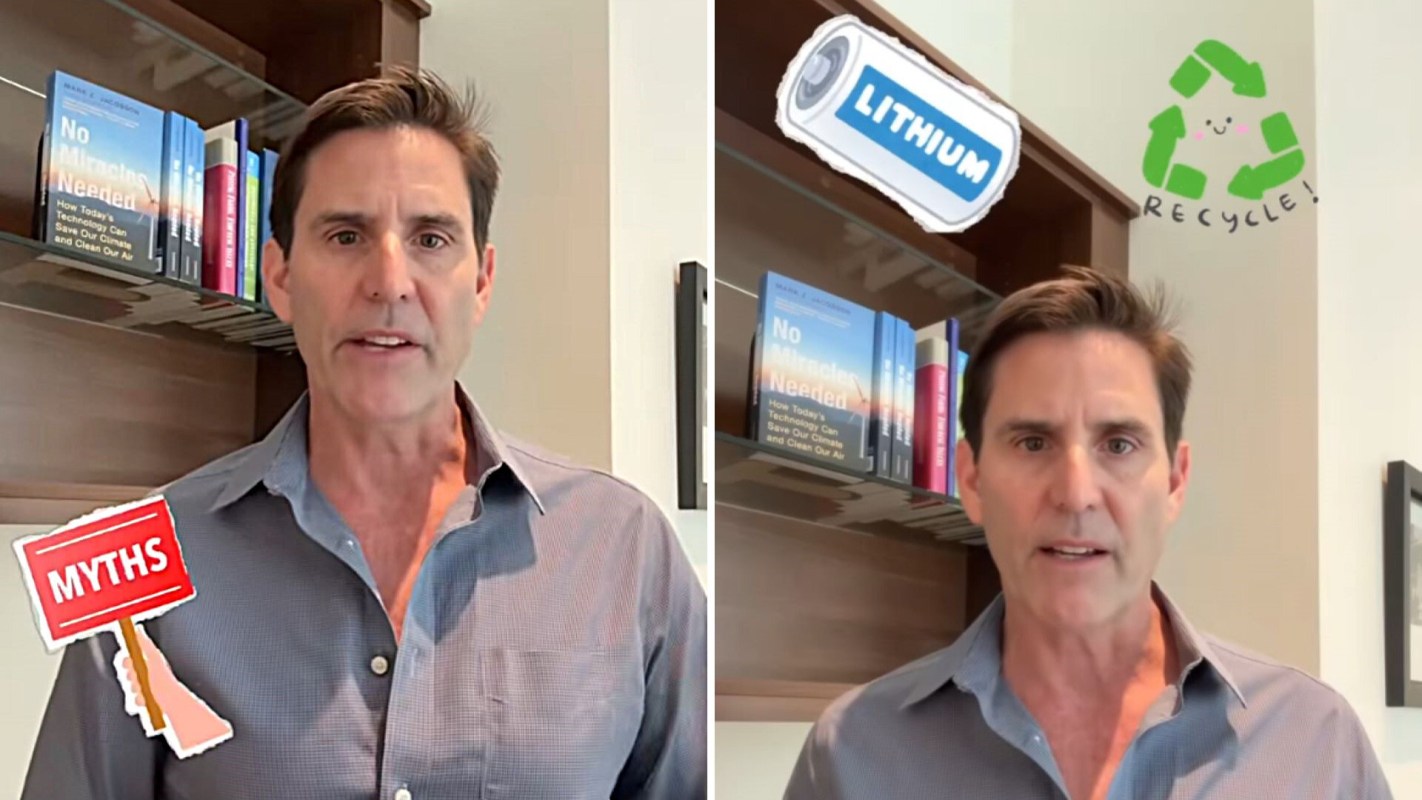 A Stanford professor just posted a TikTok busting a common myth about lithium mining.