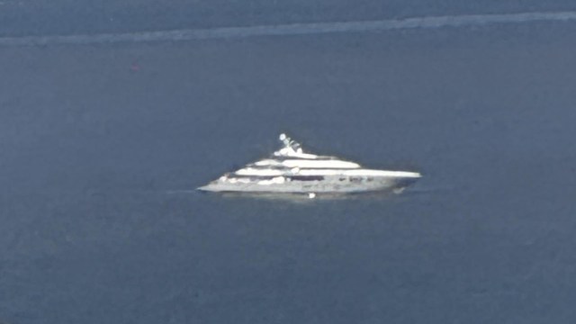 A zoomed-in video of a massive yacht floating in the San Francisco Bay, reportedly the vessel Mogambo, has caught the attention of Bay Area residents.