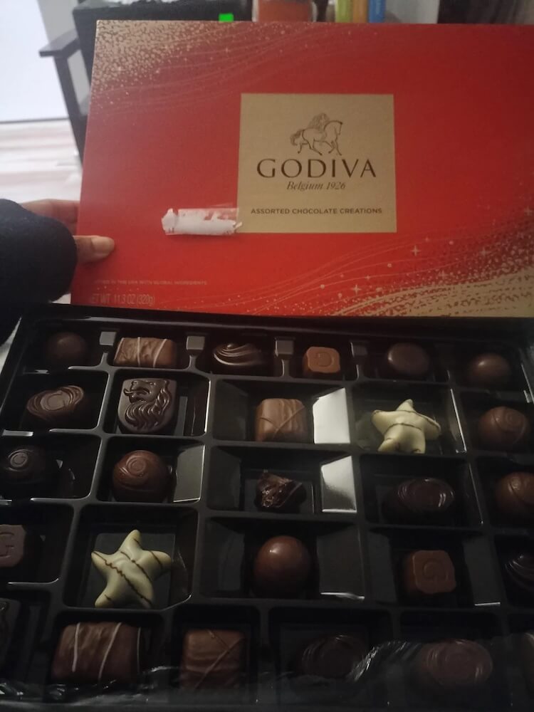 A customer wasn't pleased after realizing their box of Godiva chocolates created the illusion that they were buying more product than they actually received.