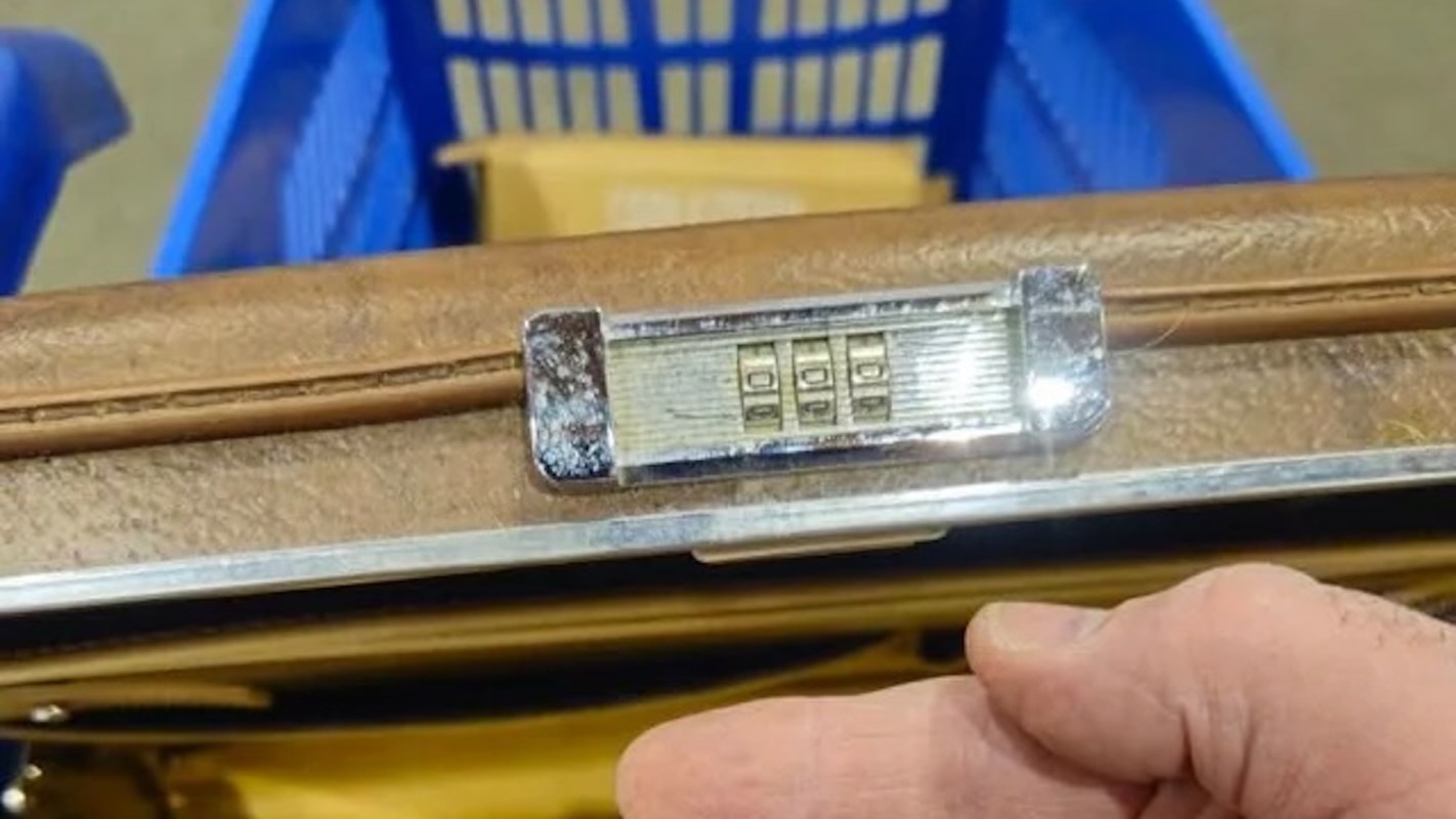 One lucky thrifter discovered a treasure trove of gemstones in a donated briefcase at Goodwill.