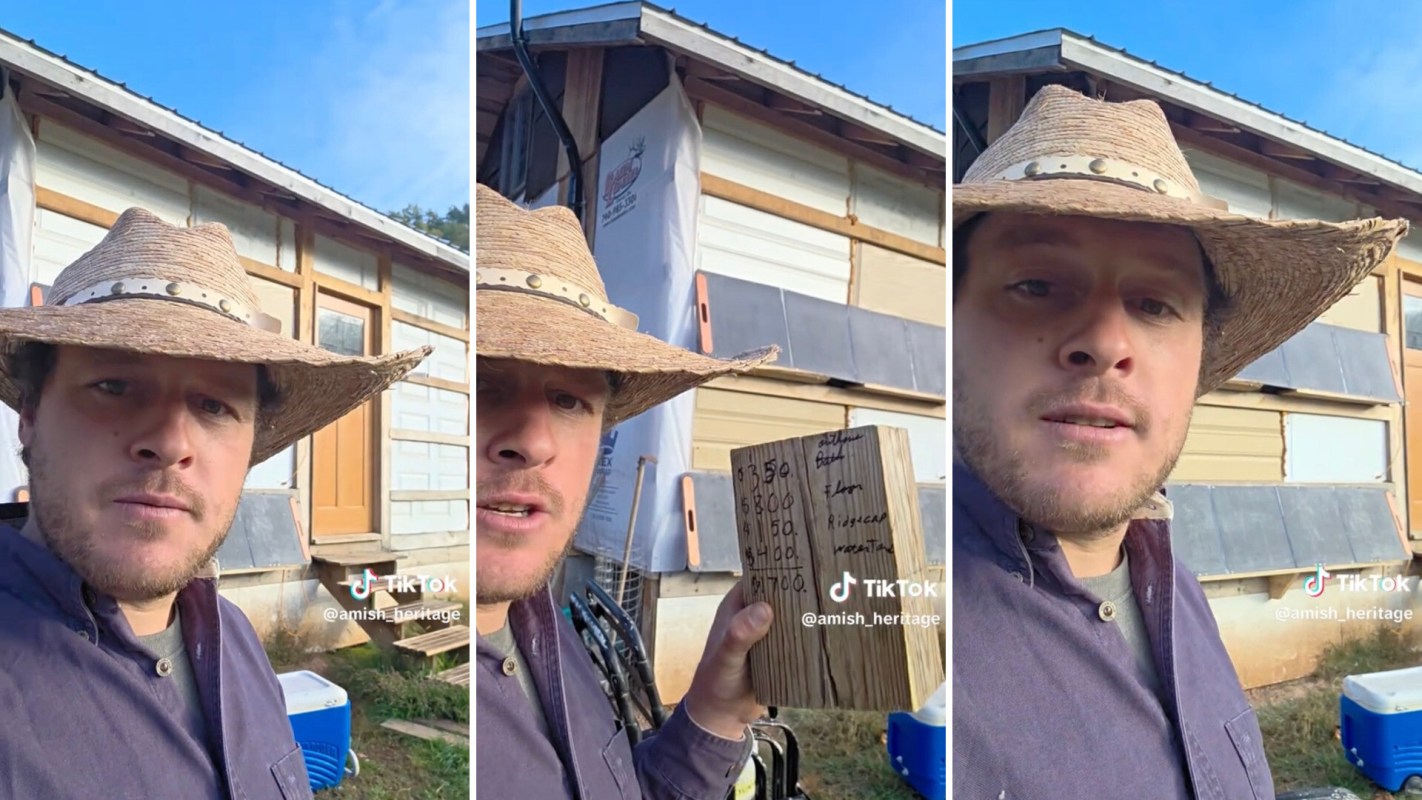 One off-grid homeowner on TikTok revealed how little it cost him to construct his dream home.