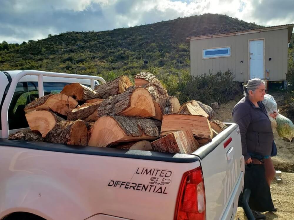 One Reddit user shared photos of their remote off-grid home located at the very tip of South America.