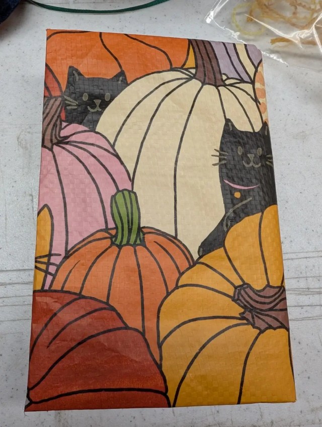 One Redditor discovered a clever and elegant solution to avoid paying for a book cover — by upcycling a grocery bag.