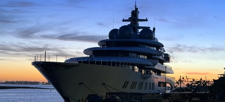 One Reddit user shared up-close photos of an enormous superyacht docked at the San Diego waterfront, and the internet had plenty to say about it.