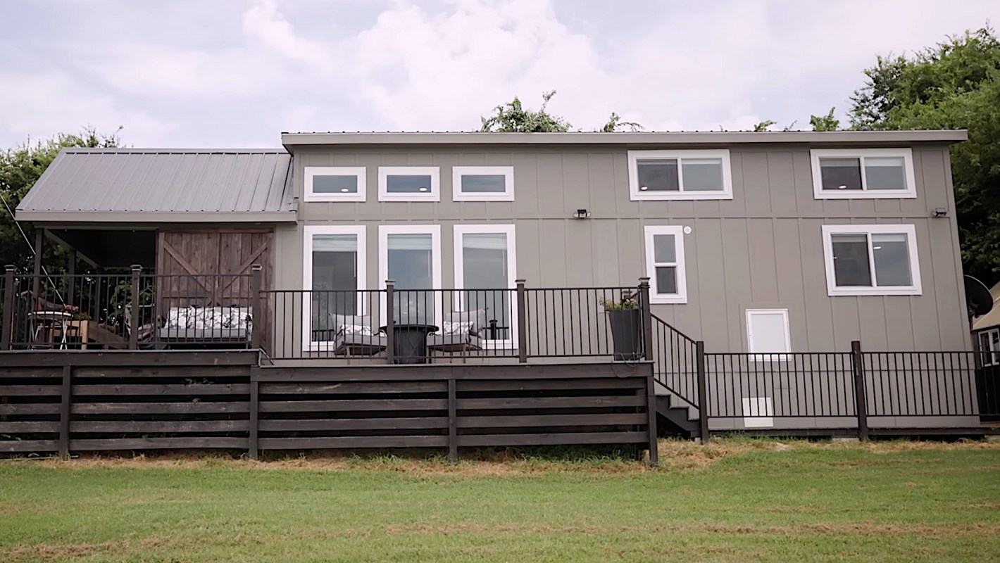 The Walker family designed a lakeside tiny home that they loved so much, they decided to live there full time.
