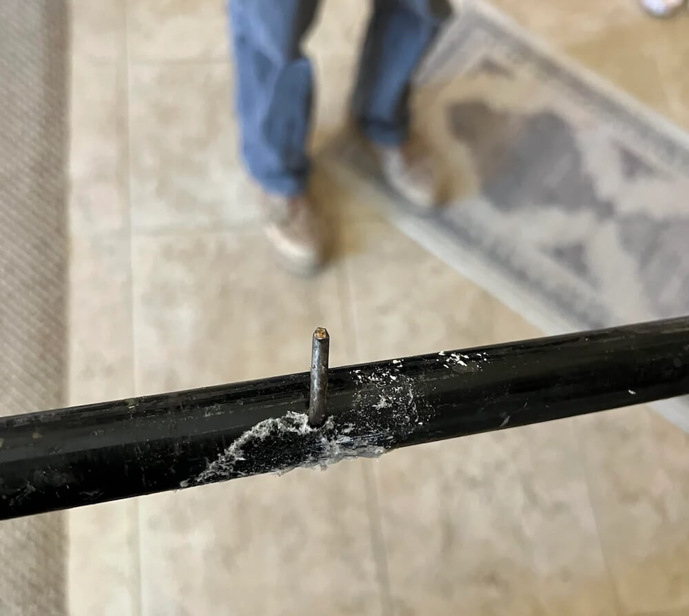 One Redditor shared shocking photos and details of a mysterious gas leak in their house that left even their plumber stunned.