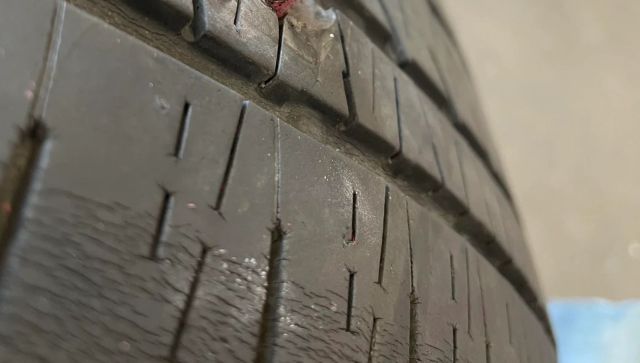 A very unlucky car ended up with a punctured tire from a vape pen, and a mechanic shared the ridiculous repair job.