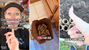 Don't toss your empty toilet paper tubes — they can make your gardening life a little easier.