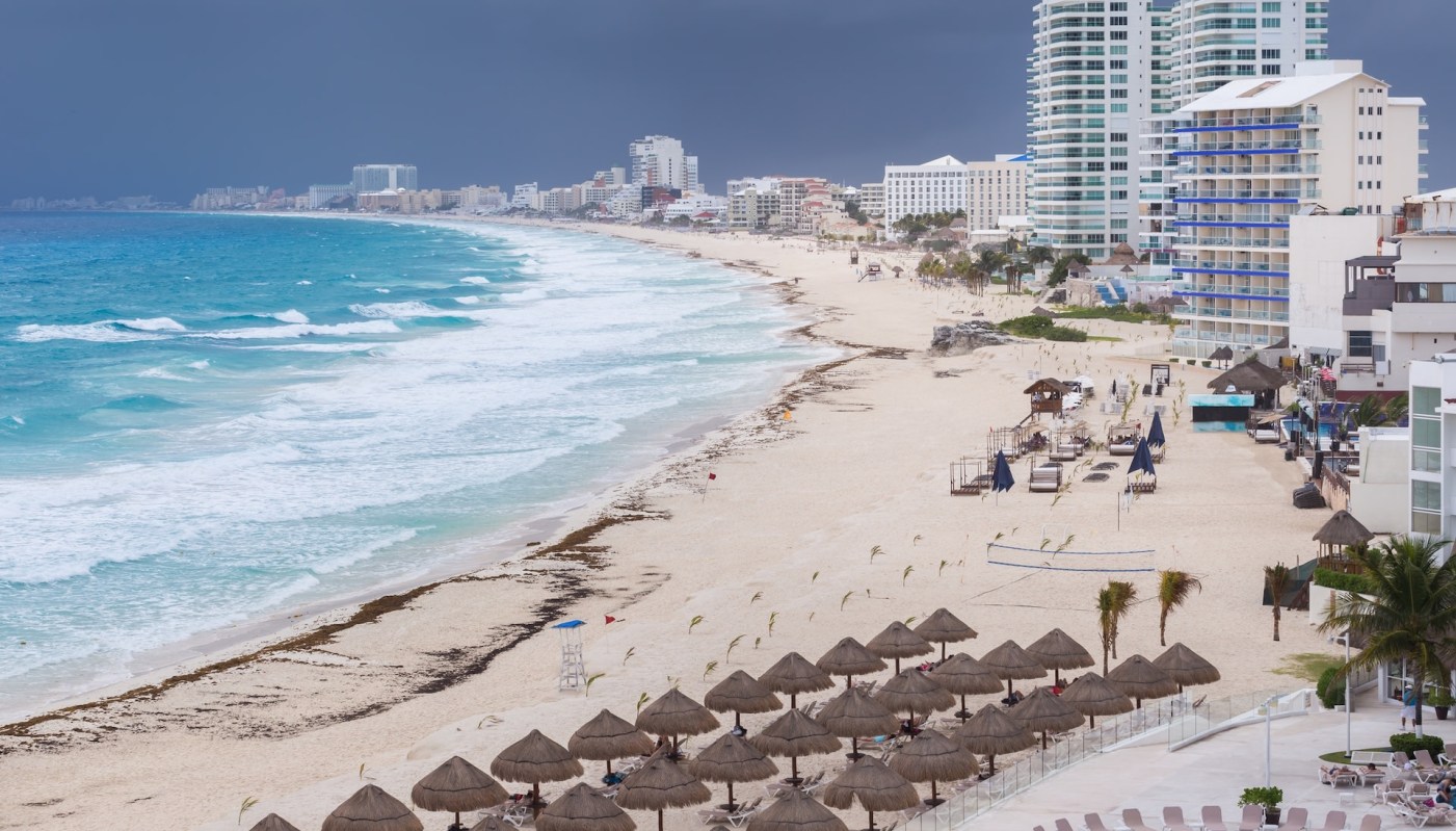 A Floridian called out tourists for their careless behavior at the beach just before a storm rolled in.