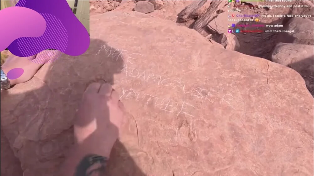 One YouTuber is under fire after allegedly defacing a rock at the Grand Canyon — and the internet is out for justice.