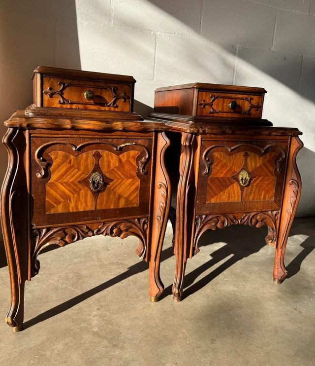 One Reddit user found a stunning set of antique side tables for free as curbside finds.