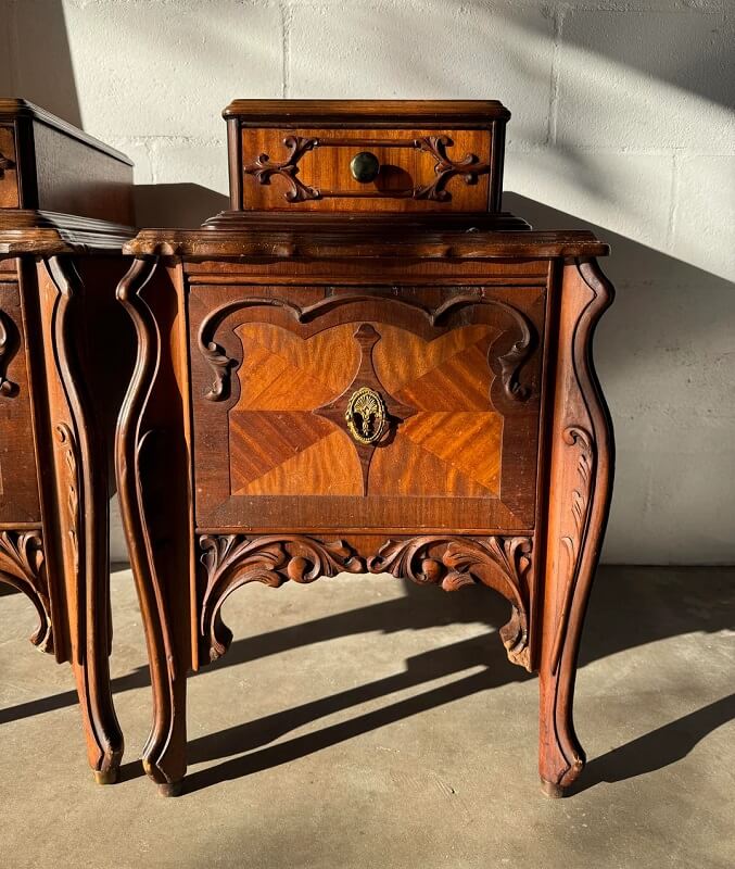 One Reddit user found a stunning set of antique side tables for free as curbside finds.