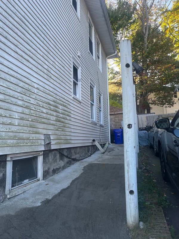 One Massachusetts resident is dealing with the fallout from their neighbor's poor DIY drainage fix.