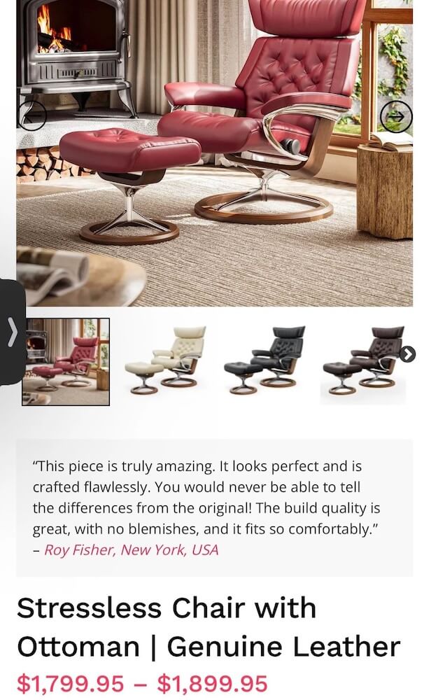 A Reddit post is showing a high-end leather chair sitting on a curb, and people are wondering why anyone would throw it away.