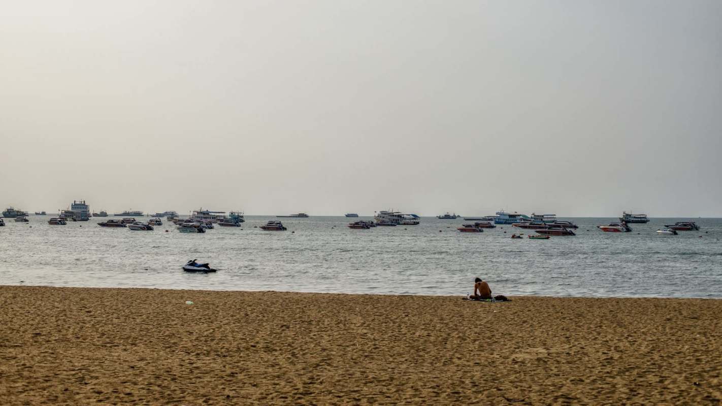A fisher spotted a decomposing Bryde's whale in the waters off of Koh Ped in Thailand.