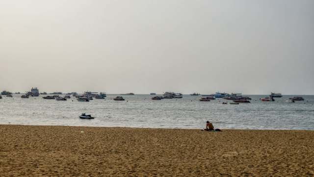 A fisher spotted a decomposing Bryde's whale in the waters off of Koh Ped in Thailand.