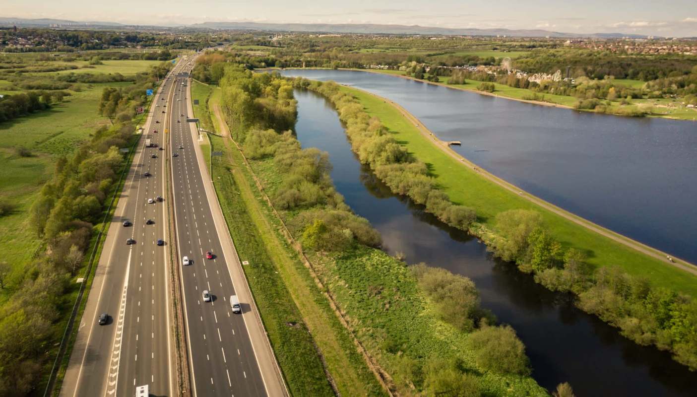 A new asphalt additive called EcoFlakes is being tested for the first time in the United Kingdom on a road in Motherwell, Scotland.
