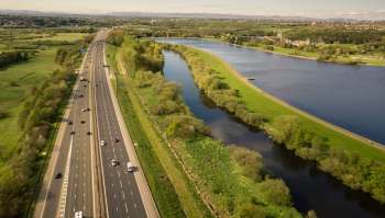 A new asphalt additive called EcoFlakes is being tested for the first time in the United Kingdom on a road in Motherwell, Scotland.