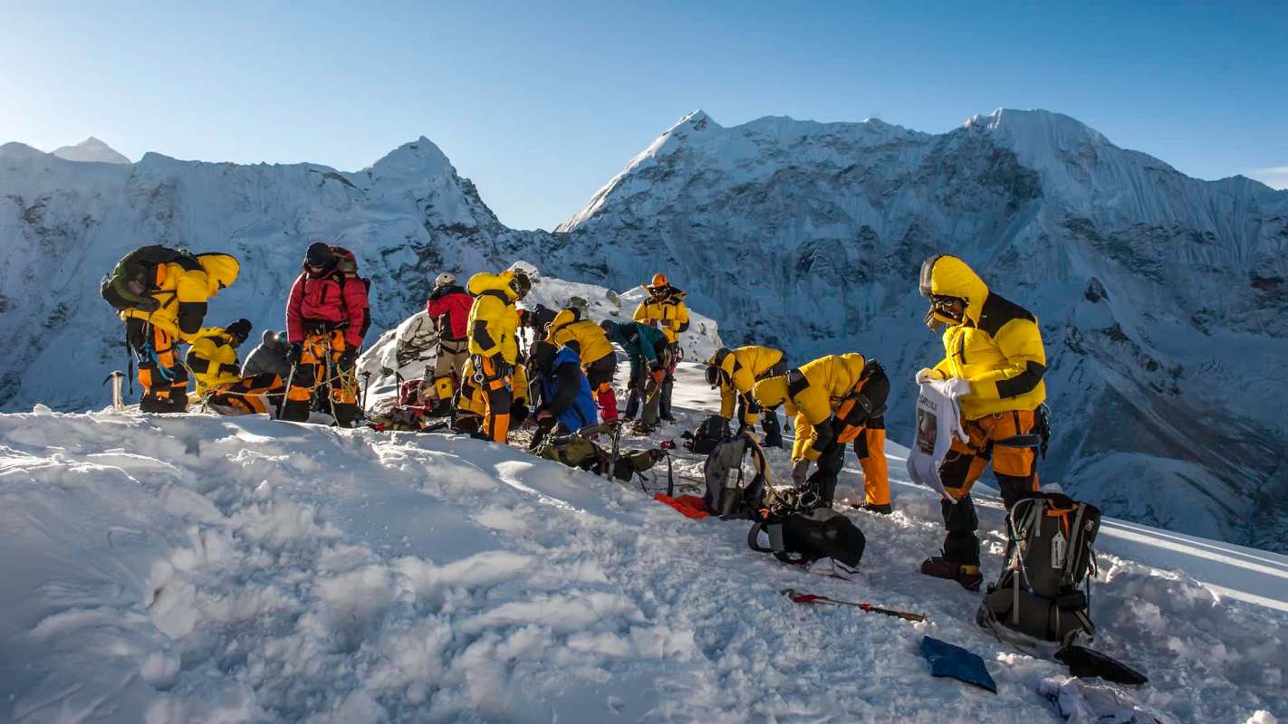 A video captured by a drone circling the world's highest peak was simultaneously inspirational and infuriating.