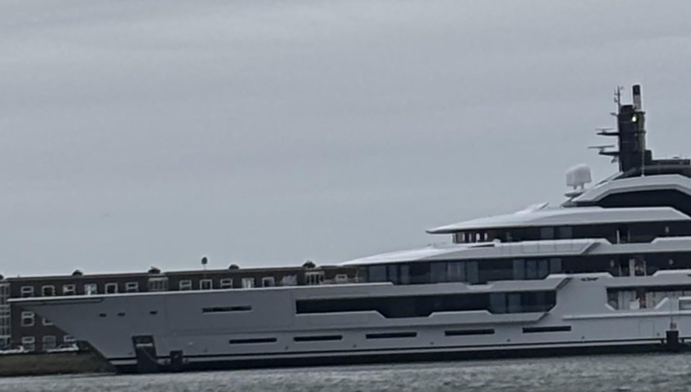 One Redditor shared a photo of an enormous yacht moored in a shipyard in the Netherlands, and they're outraged.