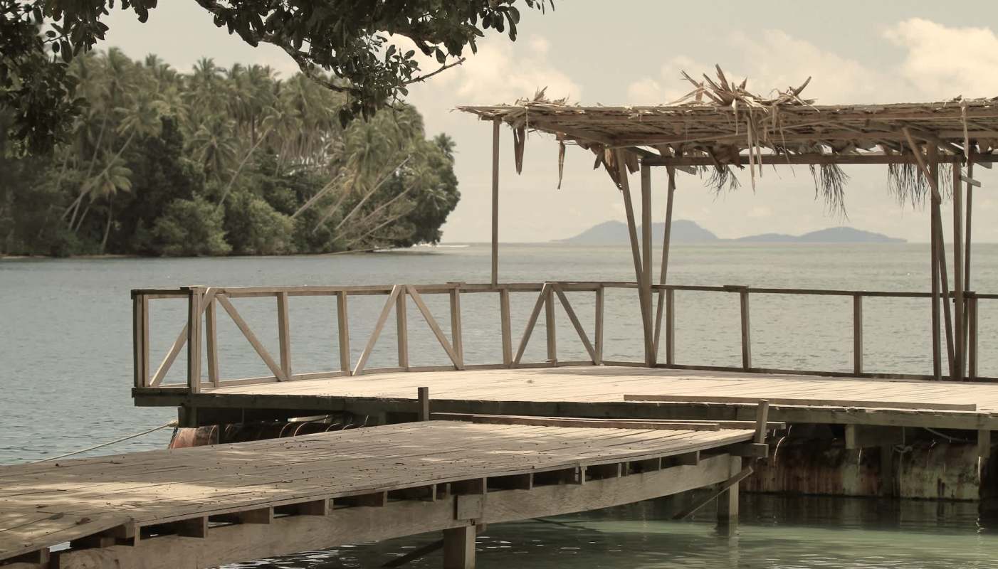 A fishing village in the Solomon Islands is confronting an urgent crisis as rising seas swallow the coastline.