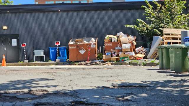 A Redditor shared photos of an impressive haul of unused products, including Timberland leggings, that came from the trash at TJ Maxx.