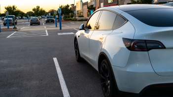 One Tesla owner could have caused a stir after leaving their dog in a parked vehicle — but the vehicle's Dog Mode ensured the adorable pet's safety.