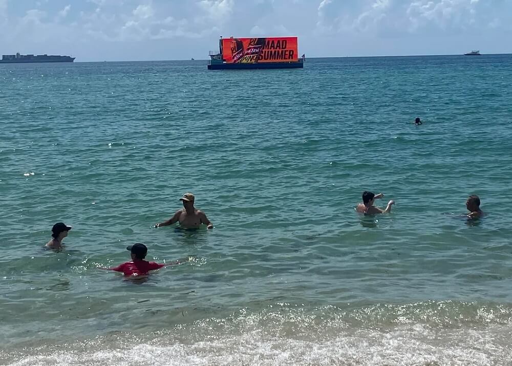 A photo of a floating LED billboard sparked the internet's ire and is emblematic of a growing problem.