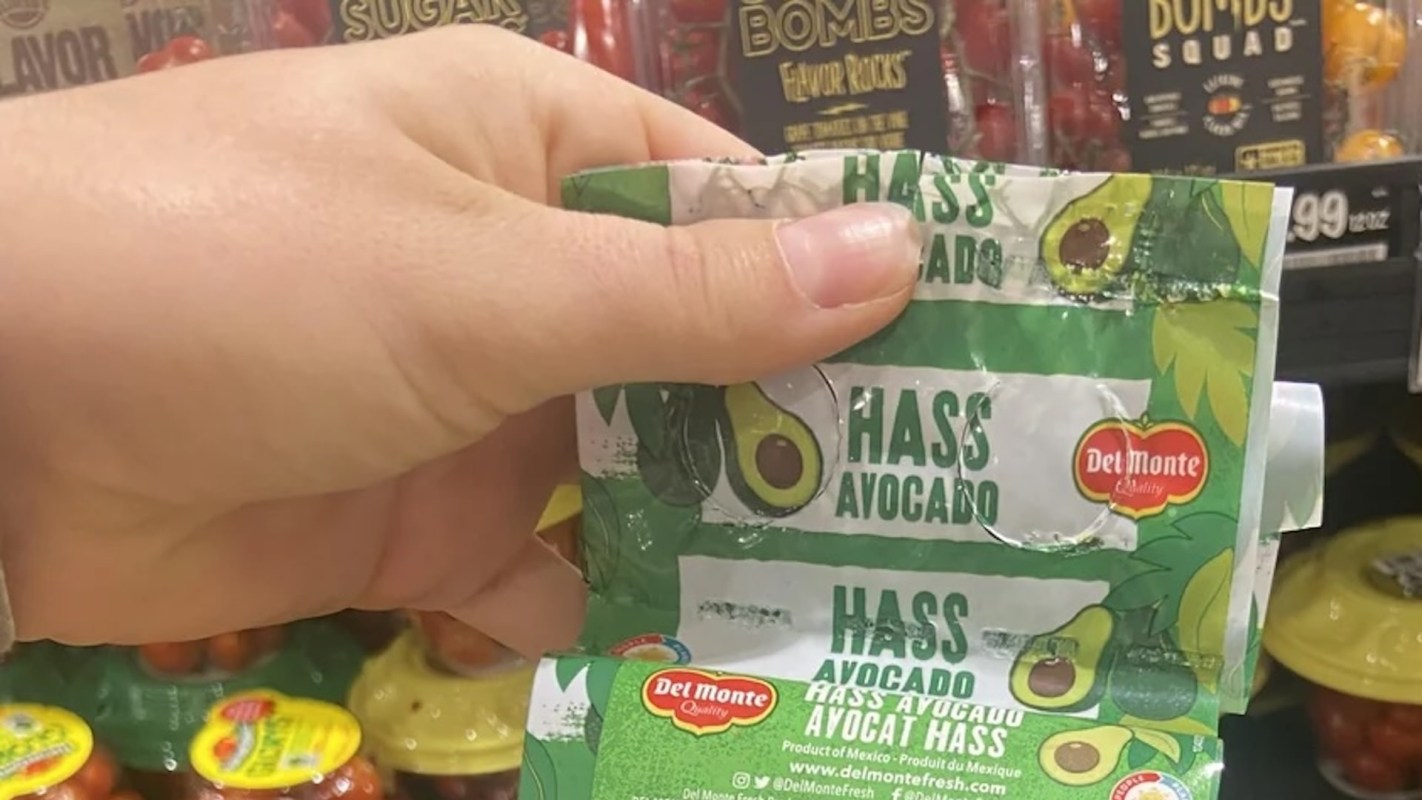 A Redditor called attention to the unnecessary plastic waste in a bag of avocados from Harris Teeter.