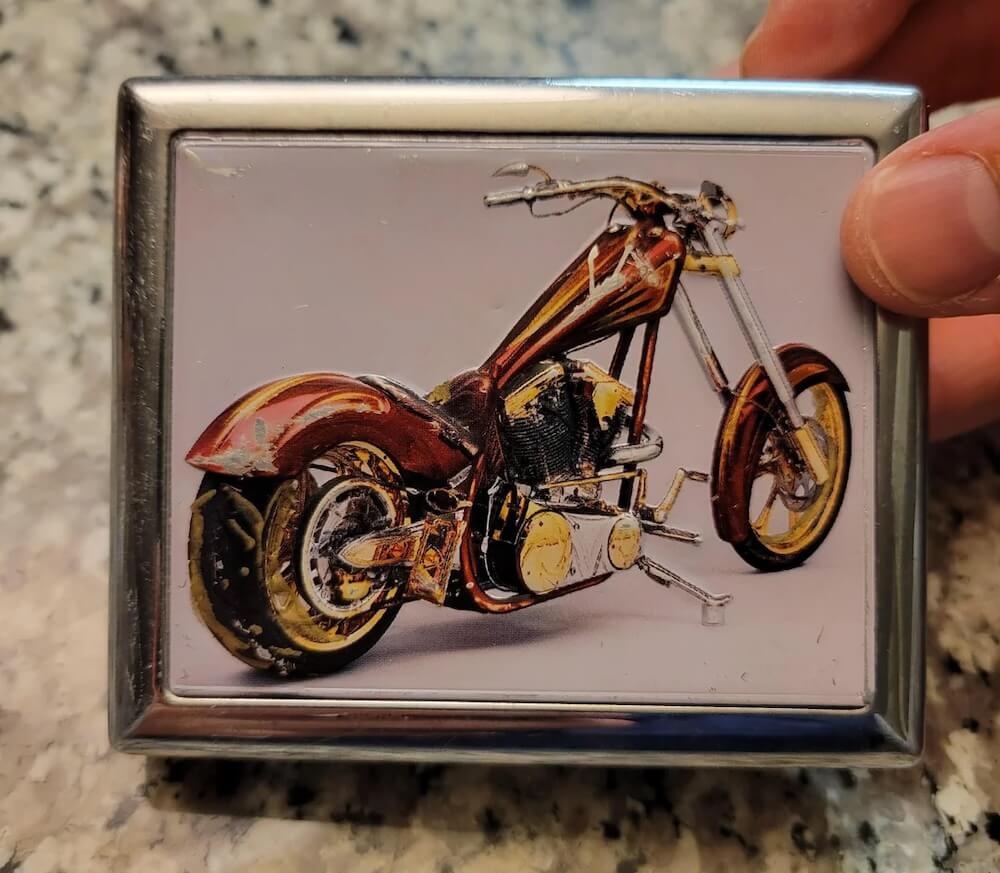 One Redditor's girlfriend got lucky and found $143 in cash hidden inside a thrifted motorcycle cigarette case.
