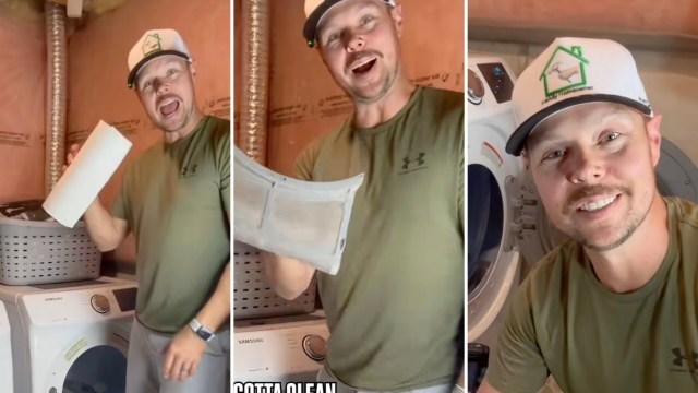 Removing lint from your dryer is a vital part of keeping the machine working. This trick will make the process much easier.