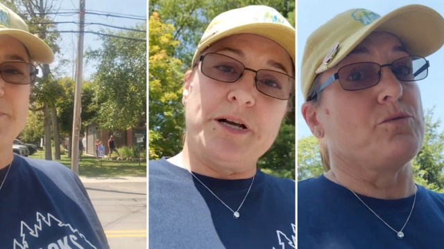 A viral TikTok shows people feeding deer in Old Forge, New York, despite warning signs telling them not to.