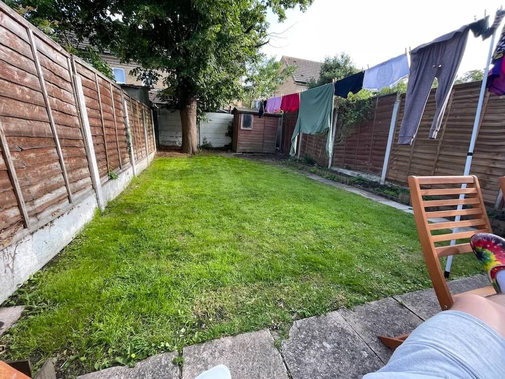 One excited Redditor demonstrated their gardening progress after buying a new home.