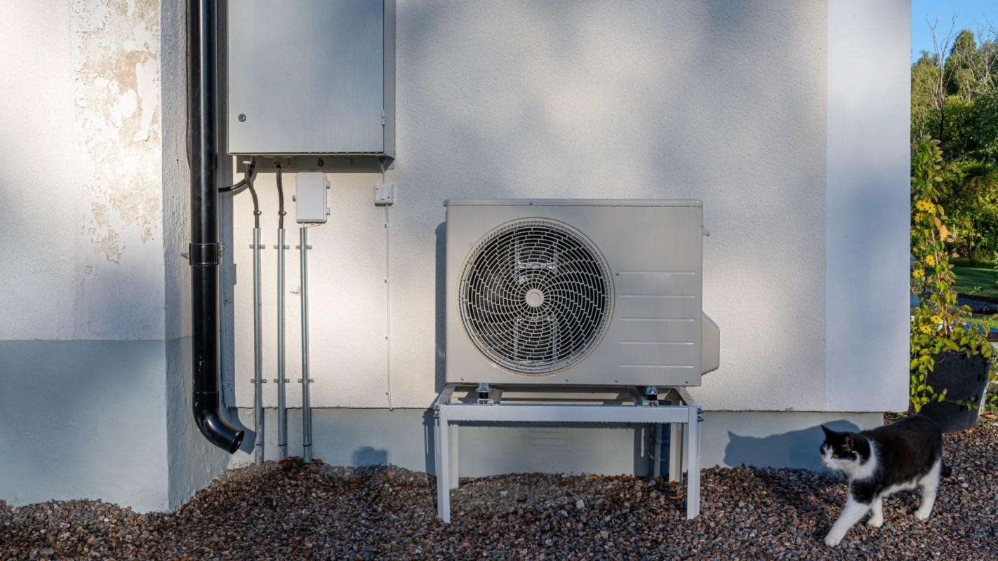 Homeowners want to know how noisy a heat pump HVAC is. This TikToker shows how little noise the system makes.