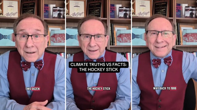 A veteran meteorologist just stunned TikTok with insights into a famous climate change hockey stick's graph.