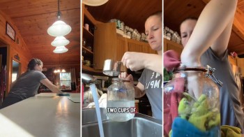 This TikTok shows how to make your own version of store-bought cleaning wipes.