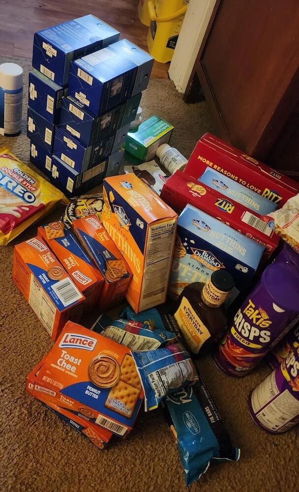One Redditor showed how a local Walgreens dumpster coughed up a ridiculous haul of unopened snacks, baby formula, and other essentials.