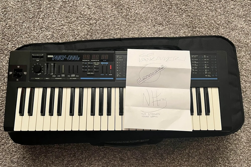 Imagine finding a steal at the thrift store only to discover a handwritten note by a beloved band member tucked inside.