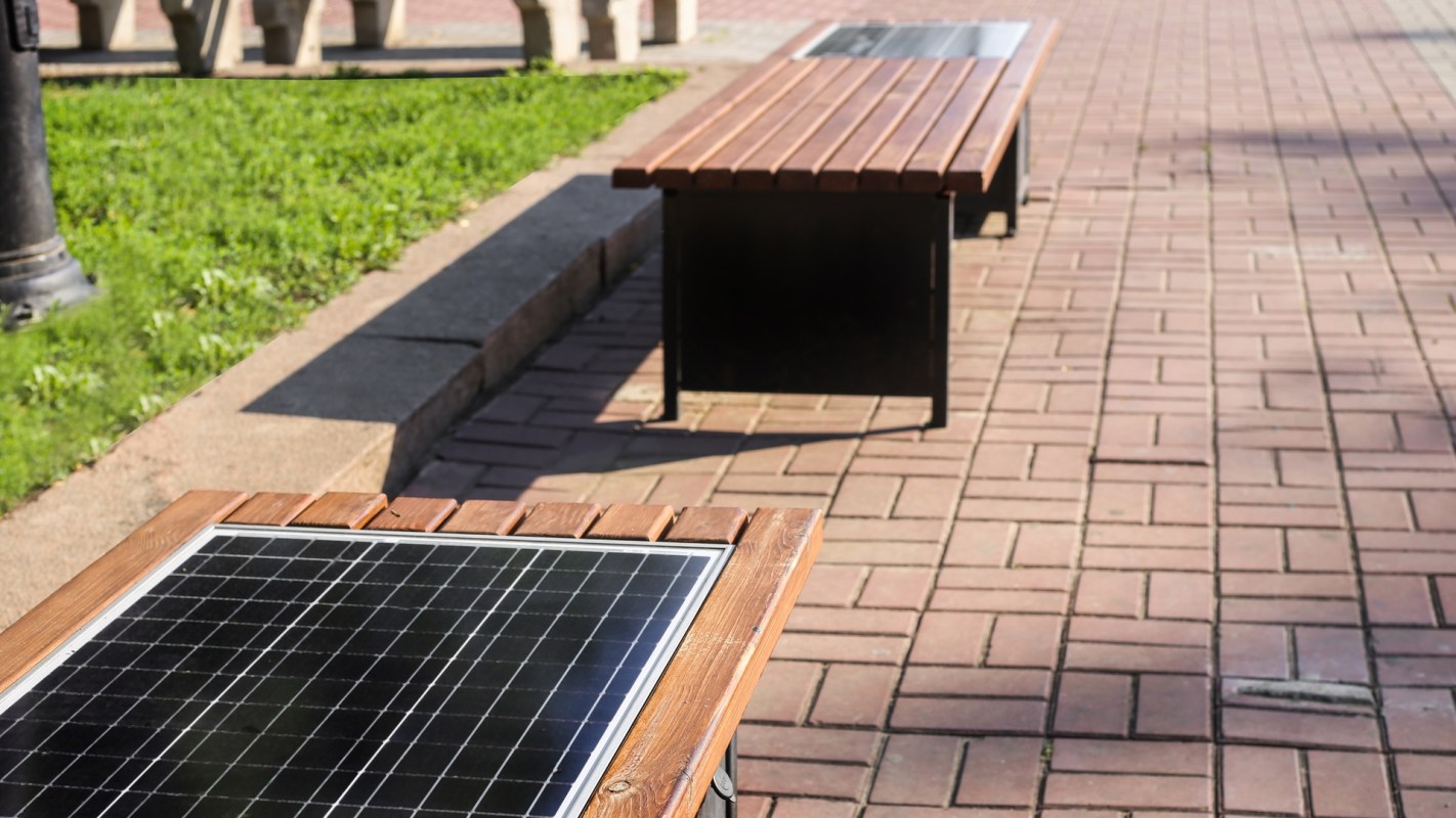 Montreal-based researchers developed a plan to embed photovoltaic panels into sidewalks to power electric vehicles that deliver food.