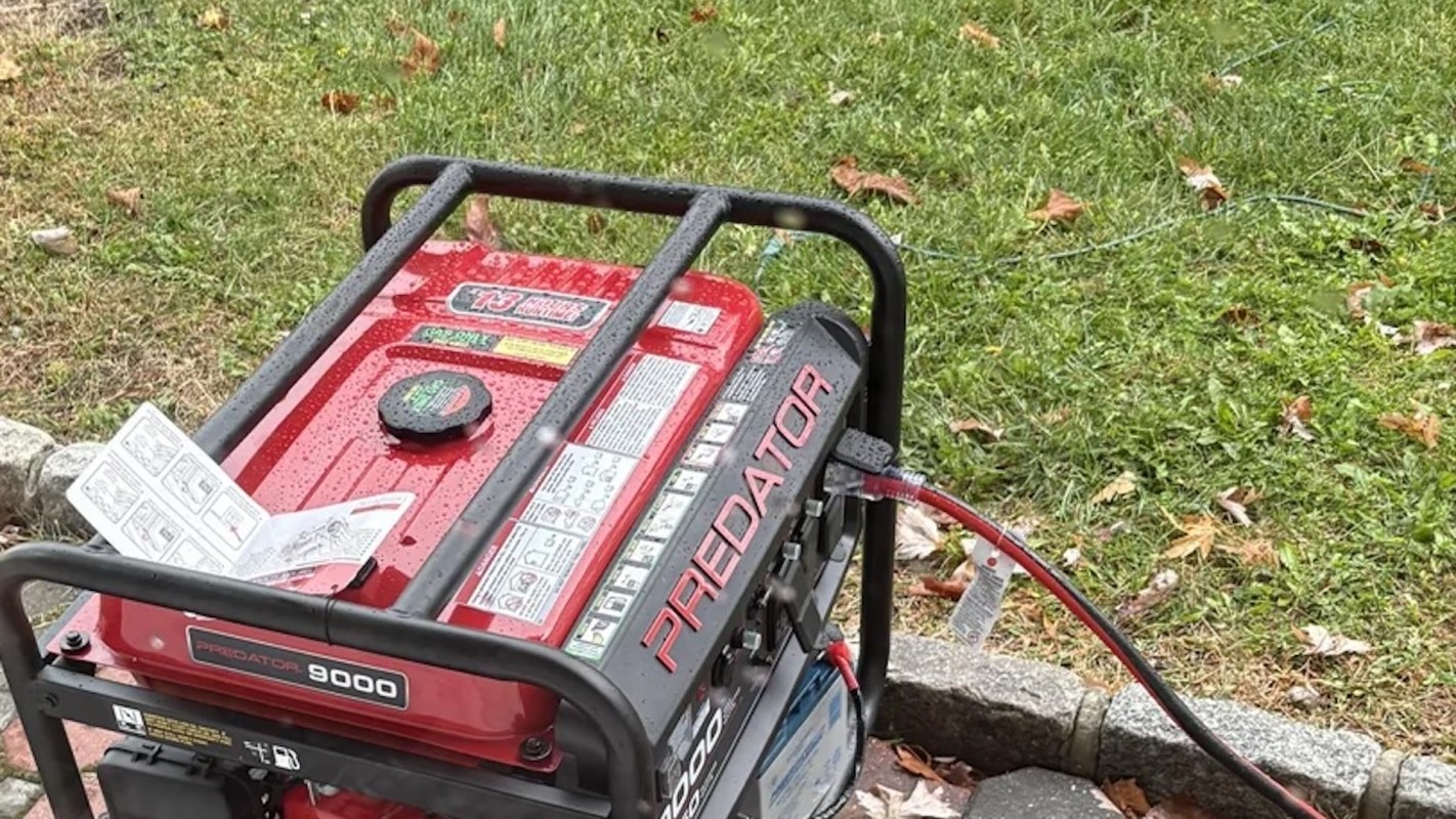 A homeowner shared a photo to Reddit, asking if their setup for a portable generator was OK.