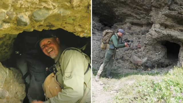 A filmmaker claims to have left a trail camera behind in a bear's den near Yellowstone over 10 years ago.