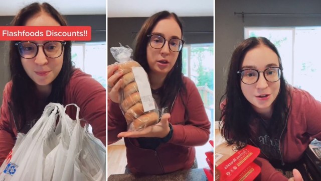 TikToker Dominique Raether shared the usefulness of Flashfood, an app that can help stretch anybody's grocery budget.