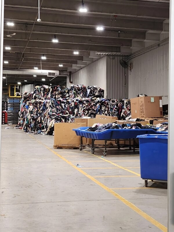 One Redditor took a photo of a mountain of clothes at Goodwill — highlighting the problem of textile waste.