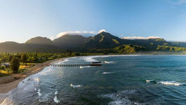 A lifeguard survived a devastating shark attack while surfing at Hanalei Bay.