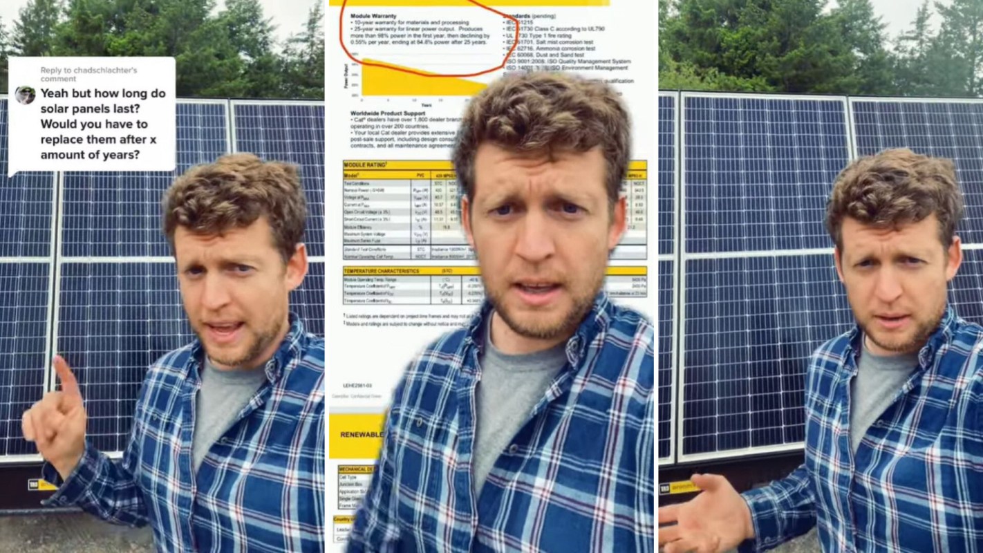 If you're considering getting solar panels, but are concerned about how long they'll last, an energy expert has some good news.